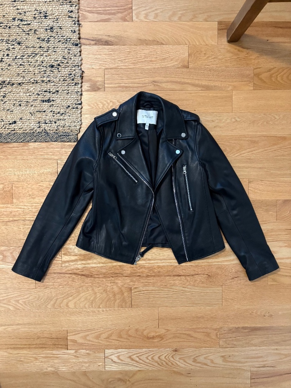 Derek Lam 100% genuine leather moto jacket